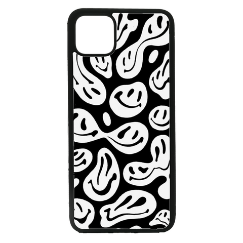 White Melted Smiley Faces Phone Case