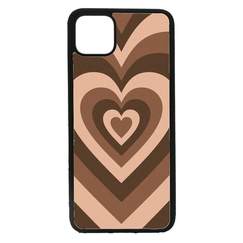 brown heart Phone Case